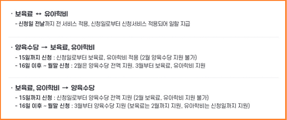 2024년-영유아-보육서비스(보육료, 유아학비, 양육수당)-사전신청-일정-신청방법-안내