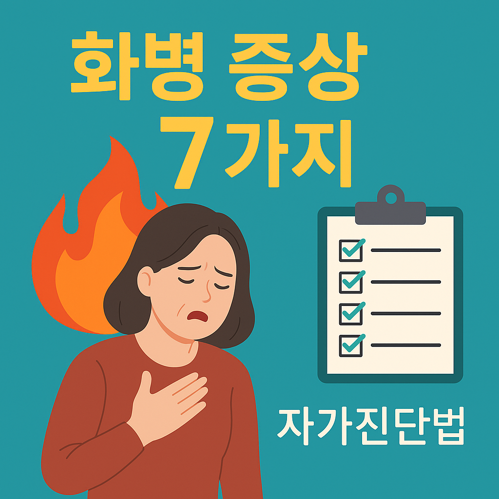 화병 증상 7가지와 자가진단법
