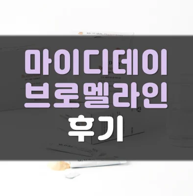 마이디데이-브로멜라인-후기