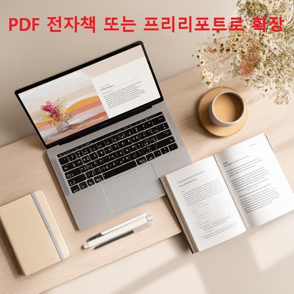 GPT 콘텐츠를 PDF 전자책으로 재가공하는 장면