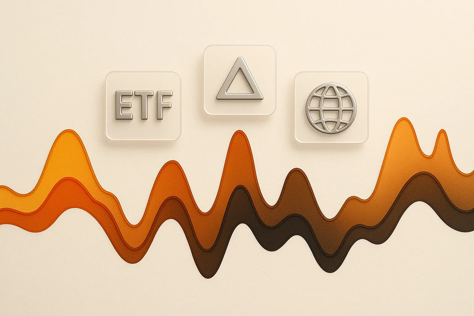 유가 차트와 ETF 로고가 함께 표시된 투자 분석 이미지