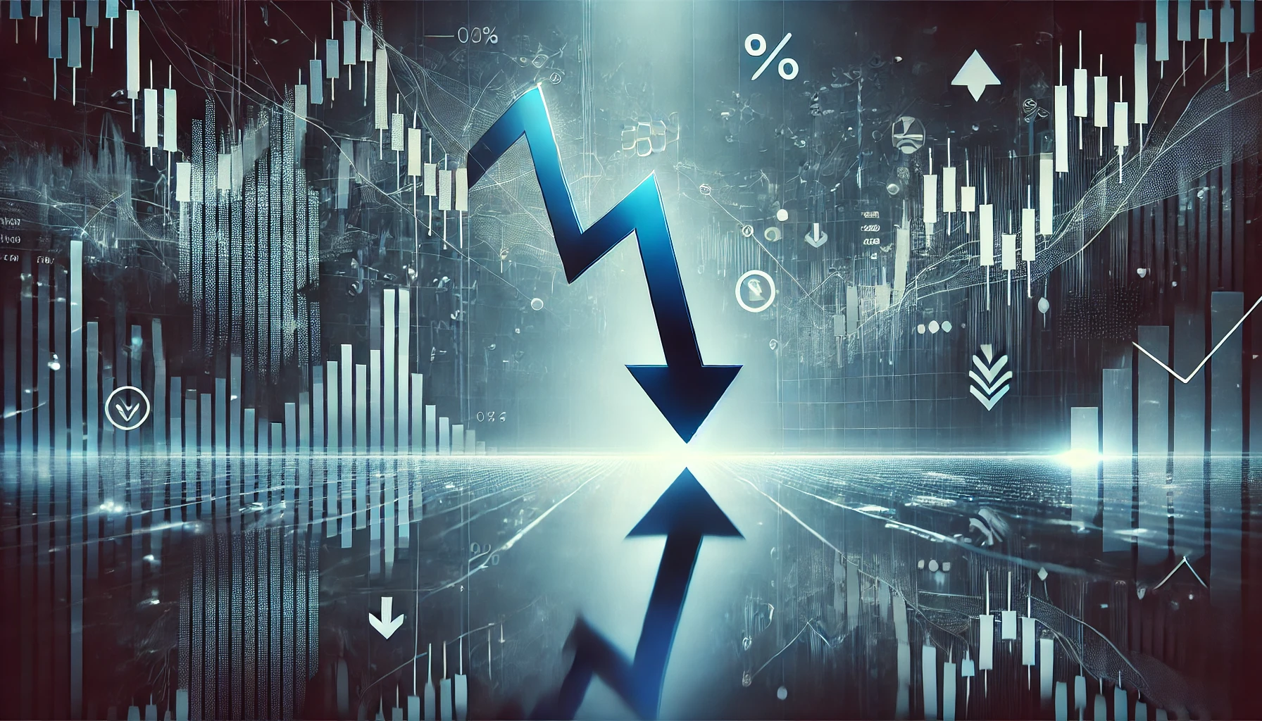 2025년 02월 03일 한국증시의 하락을 표현한 이미지 입니다.