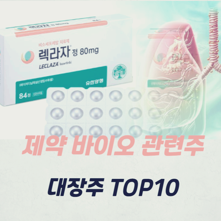 제약 바이오 관련주 대장주 TOP10 : 렉라자
