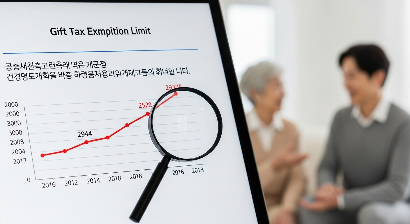 형제간 증여세 면제 한도액
