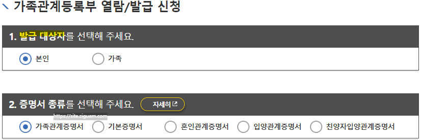 가족증명서란