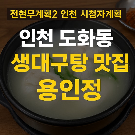 전현무계획2 인천 도화동 생대구탕 맛집 용인정