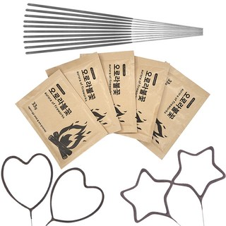 하트별나라 불멍 오로라 가루 불꽃놀이 폭죽세트, 1세트 상세 보기