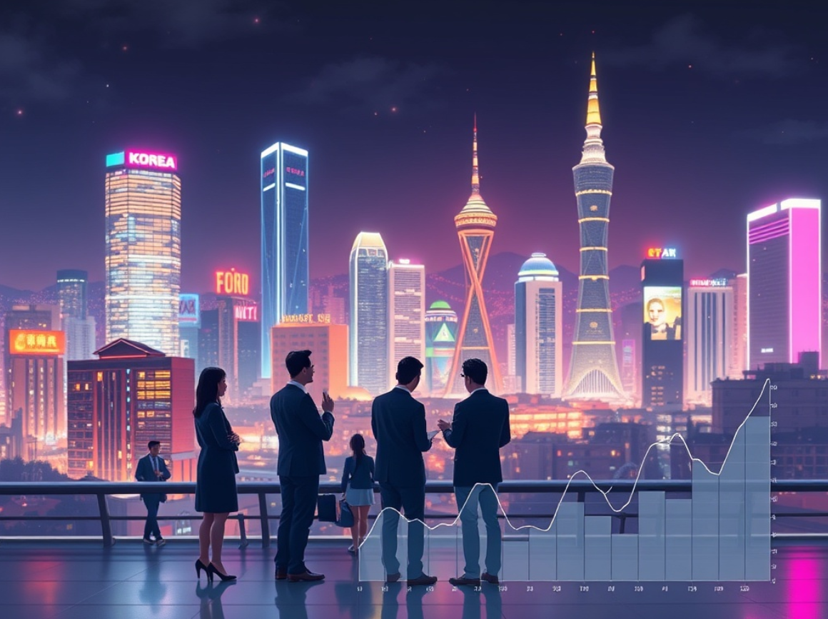 공무원 시험 경쟁률 보는 응시자들