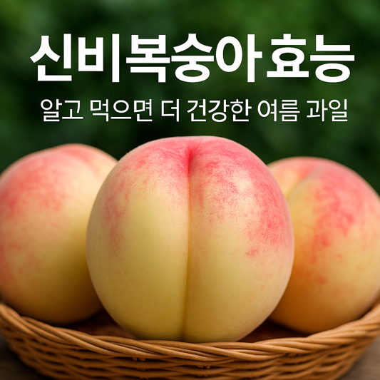 신비복숭아 효능, 알고 먹으면 더 건강한 여름 과일