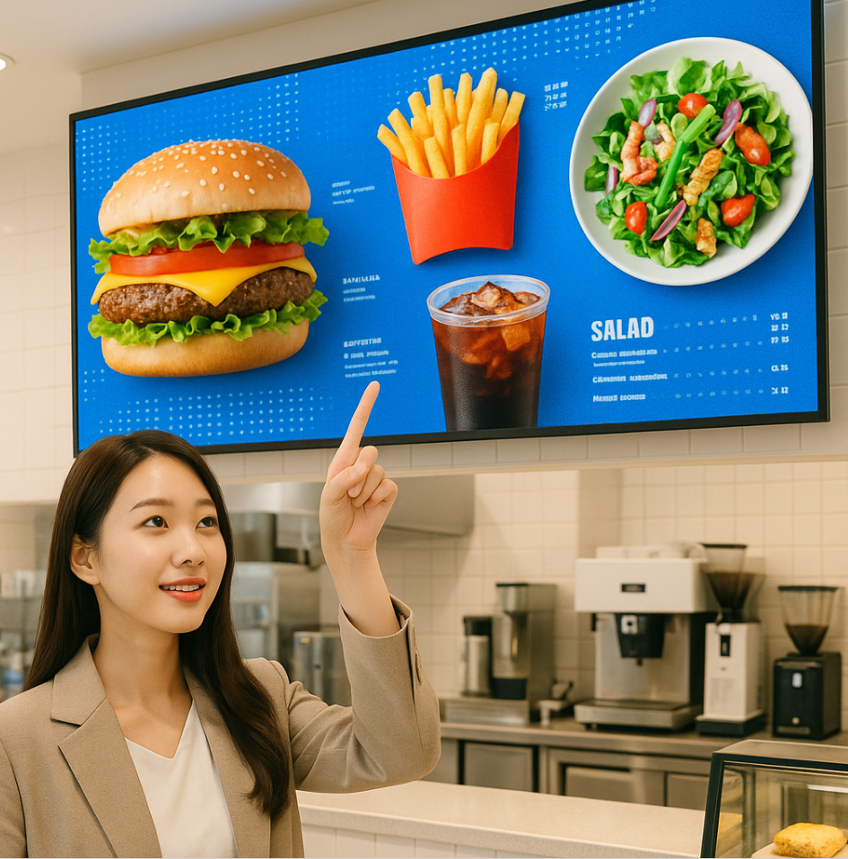 프랜차이즈 음식점&middot;카페 매장을 위한
LED 광고 전략