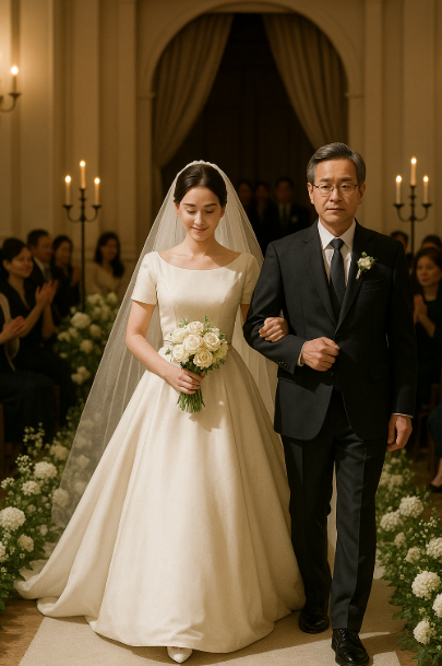 신부입장 모습 사진