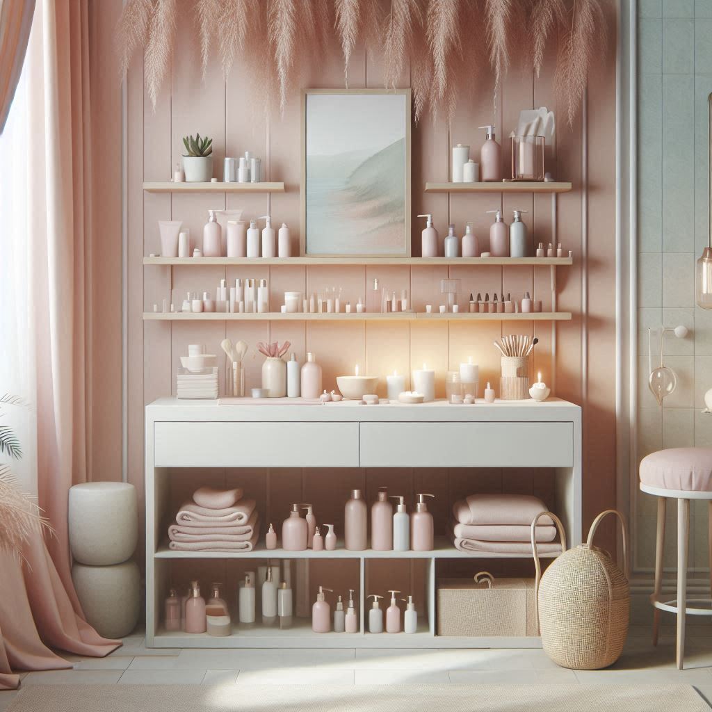 피부,체형관리 샵 배경