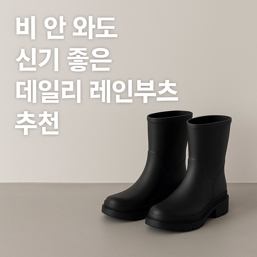 비 안 와도 신기 좋은 데일리 레인부츠 추천