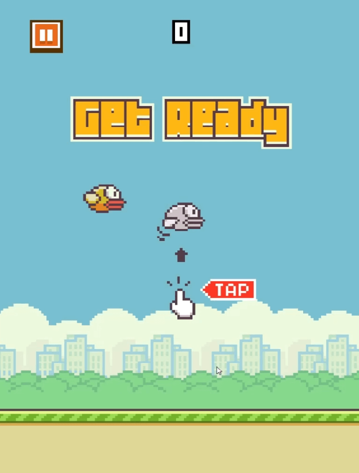 플래피버드-웹게임-시작-화면