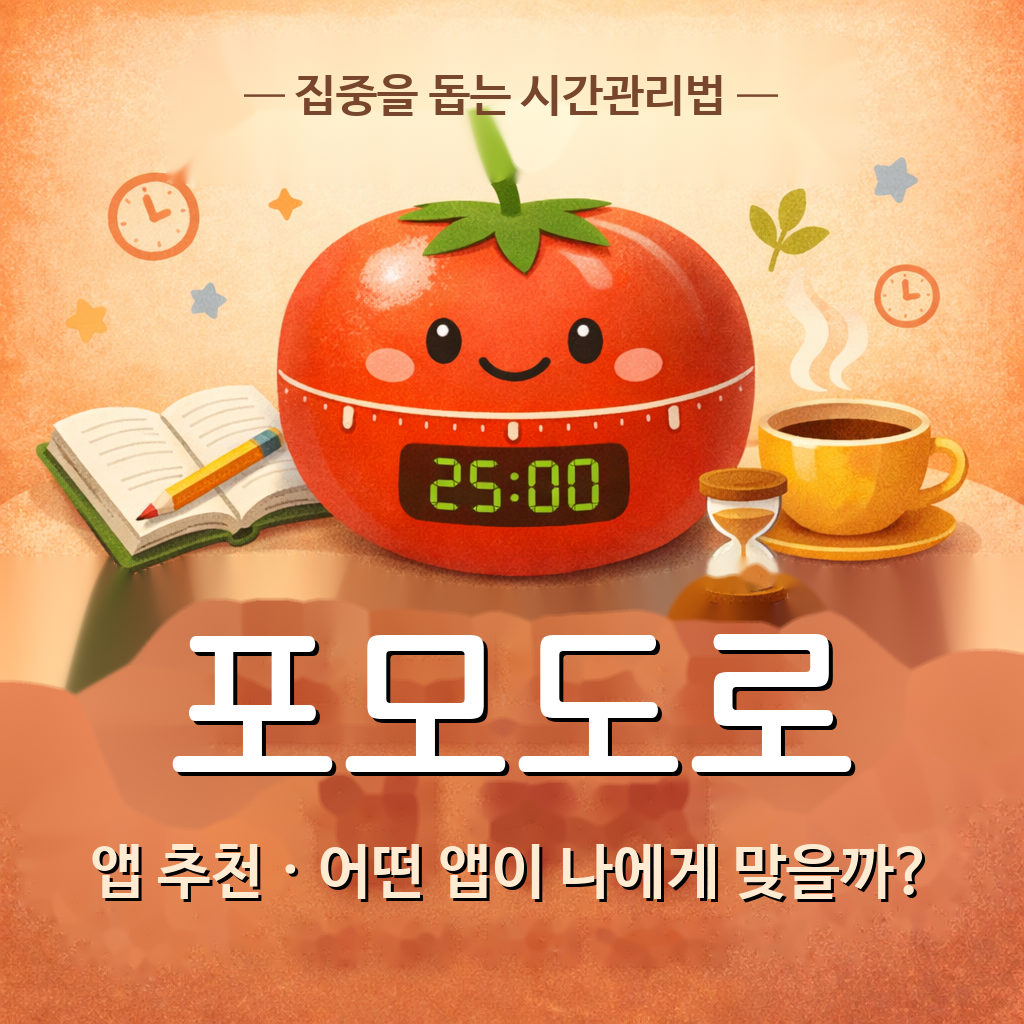 iOS 포모도로-뽀모도로(Pomodoro) 앱 추천 TOP 5