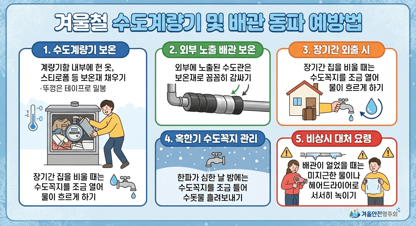 수도 동파 예방법