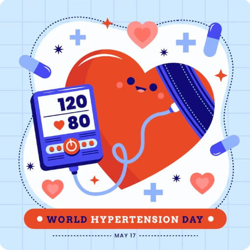 혈압을 측정하고 있는 모습