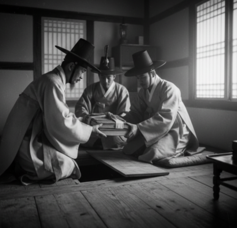 역사를 연구하는 학자 이미지