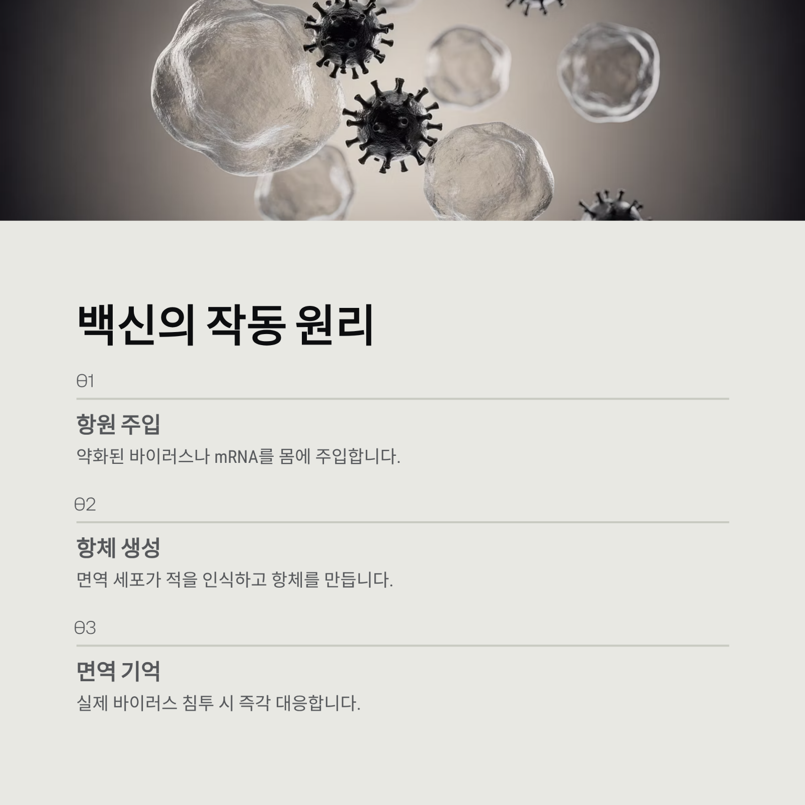 백신의 작동 원리