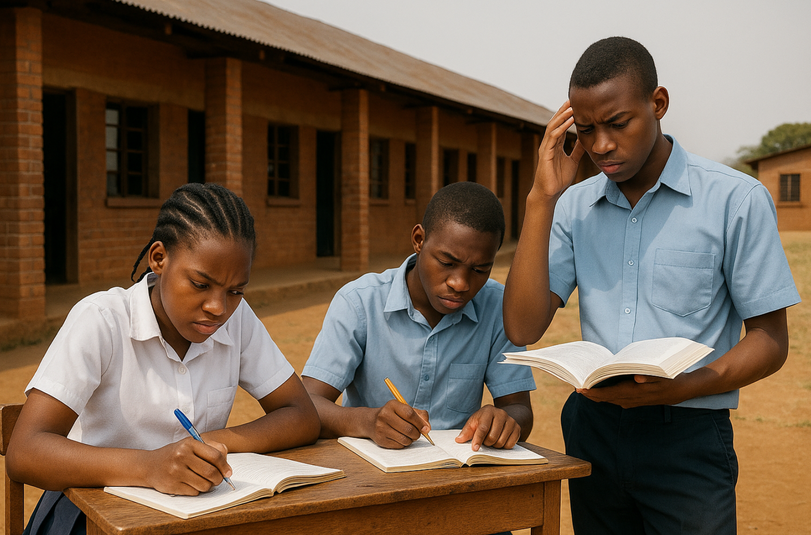 아프리카 고등교육 받는 학생들 이미지