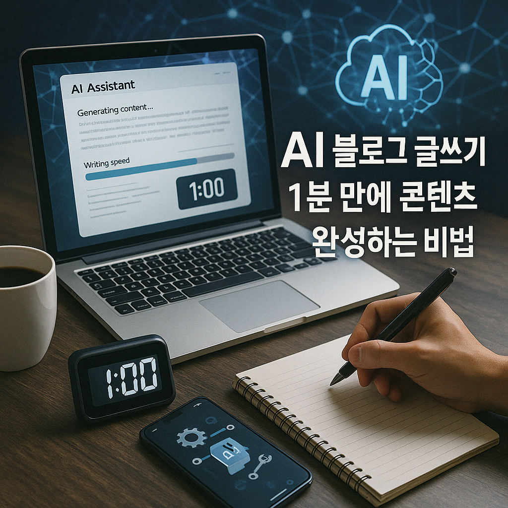 “블로그 초보도 OK! AI가 대신 써주는 1분 글쓰기 꿀팁”