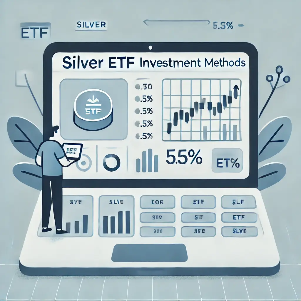 은 ETF 투자 방법을 연구하는 사람의 그림.