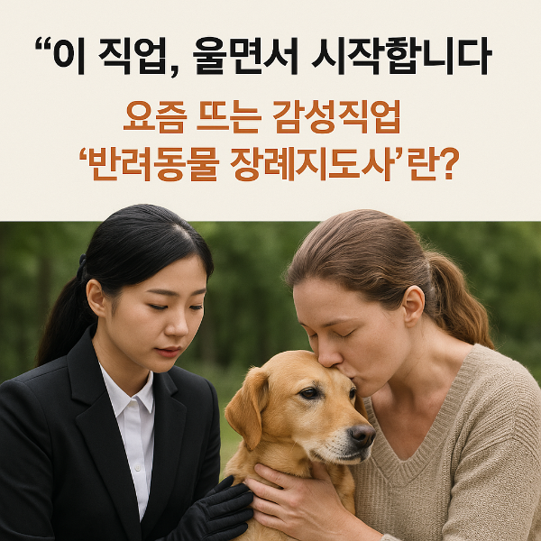 요즘 뜨는 감성직업 &lsquo;반려동물 장례지도사&rsquo;란?