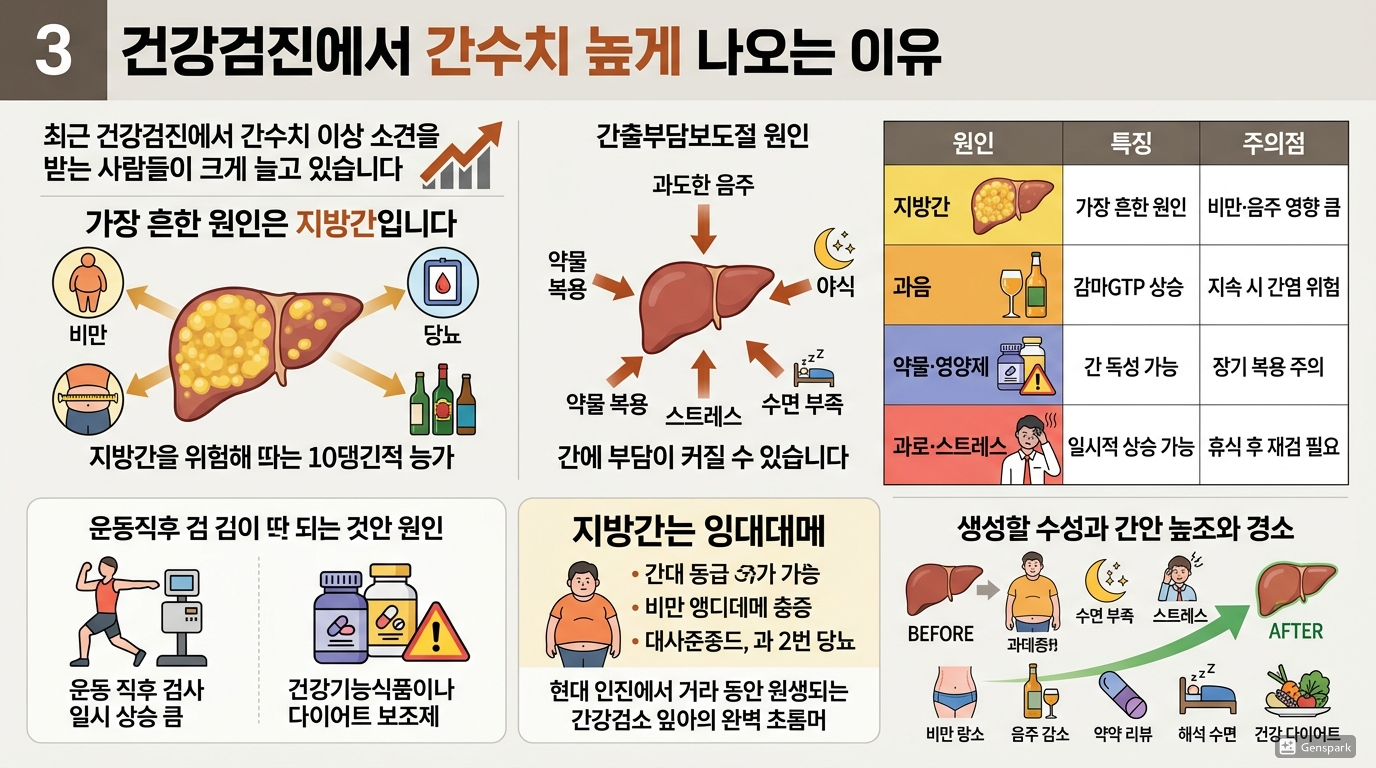 건강검진에서 간수치 높게 나오는 이유