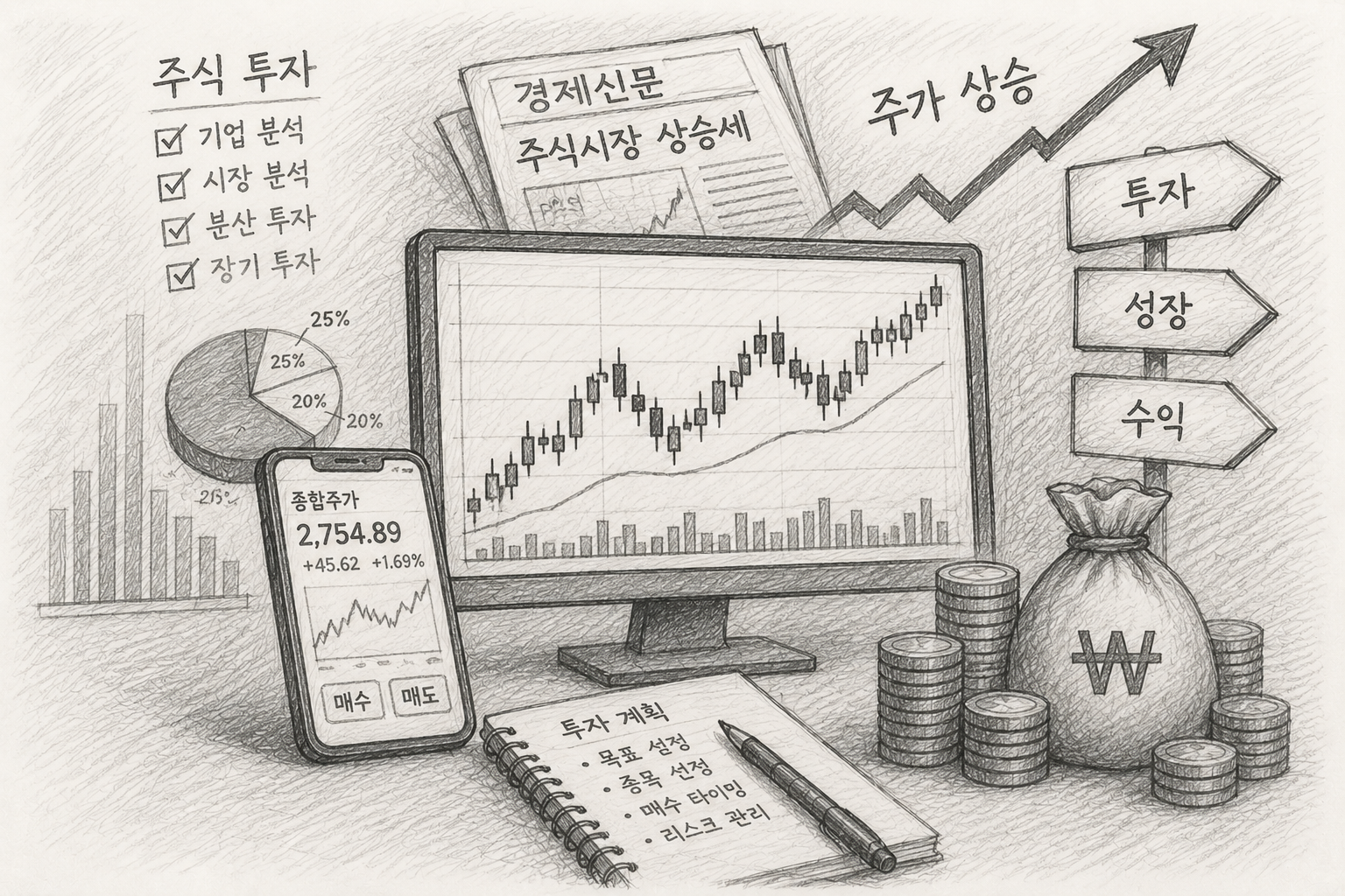 주식 스케치
