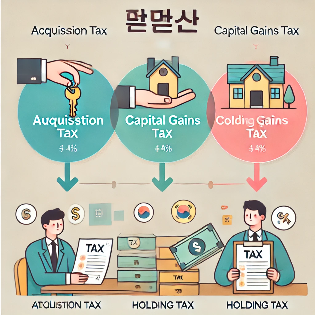 취득세,양도세,보유세