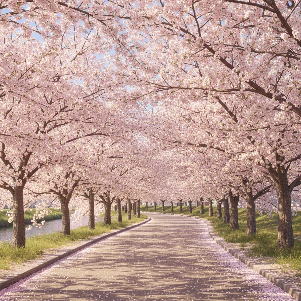 남원 요천변 벚꽃 터널 개화 예측과 ..