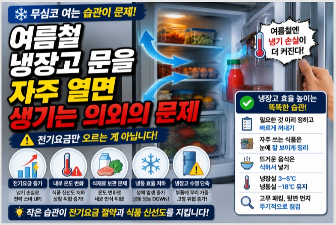 여름철 냉장고 관리법