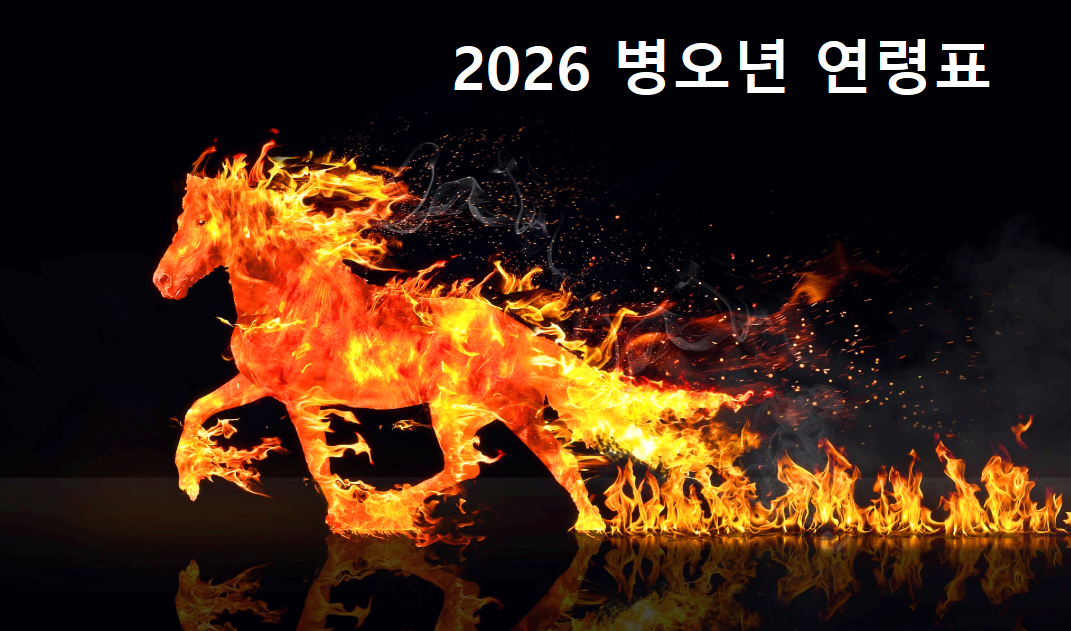 병오년 연령표