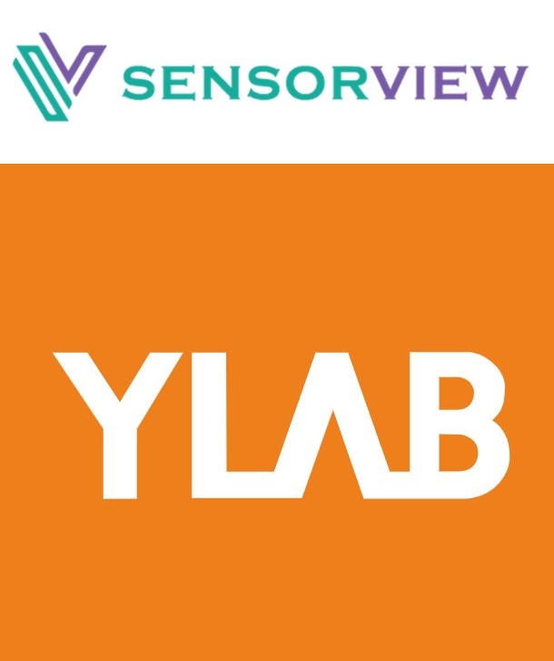 와이랩과 센서뷰의 로고