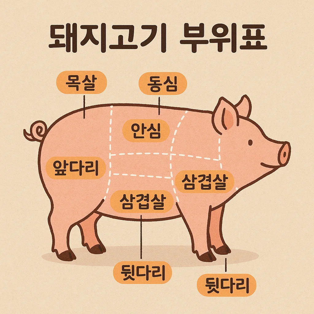 돼지고기 부위표