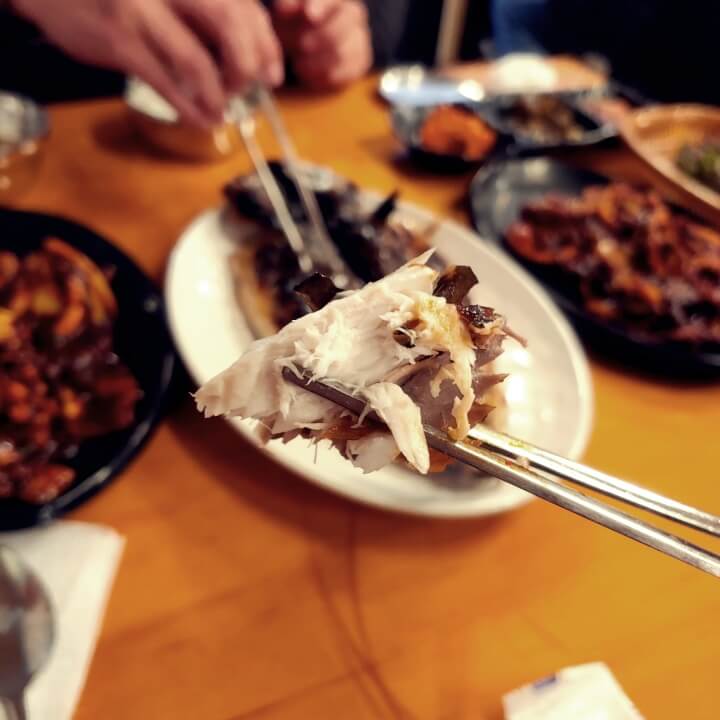 고삼이-고등어살