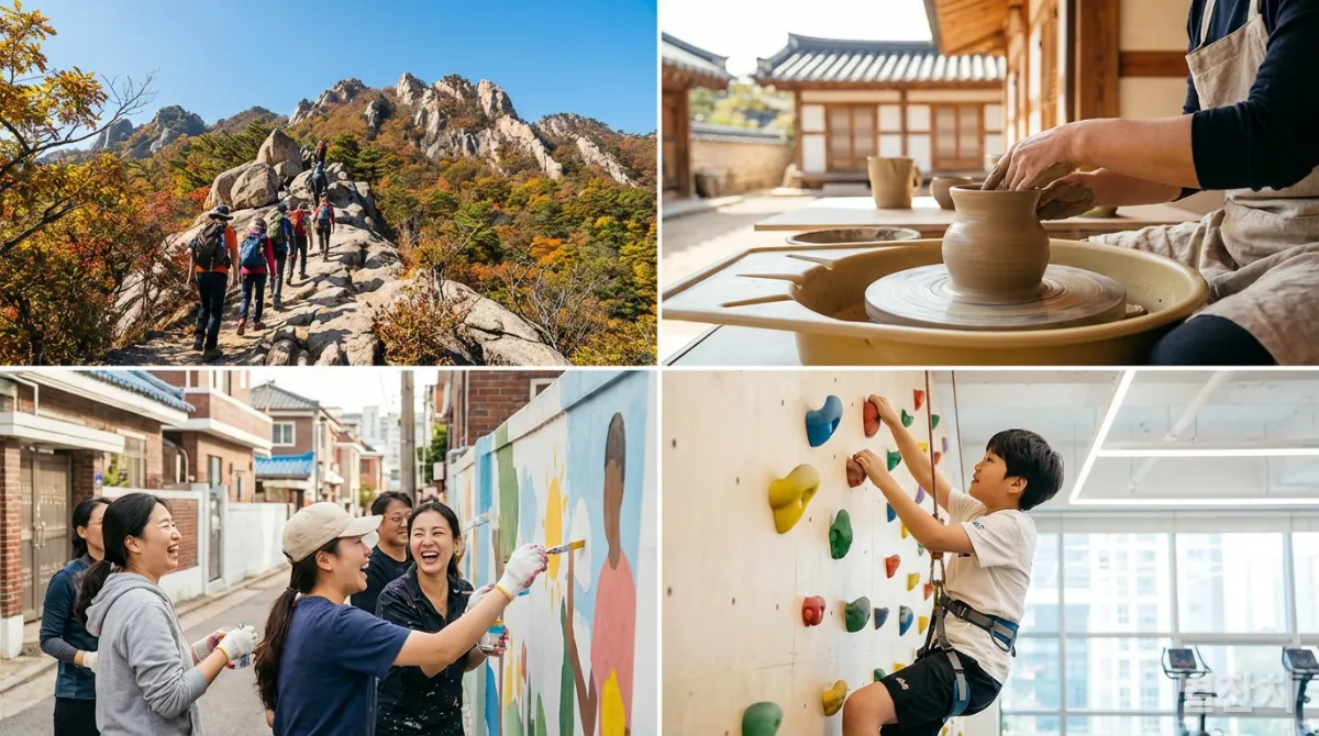 다양한 경험과 도전을 통해 성장하는 한국인의 모습