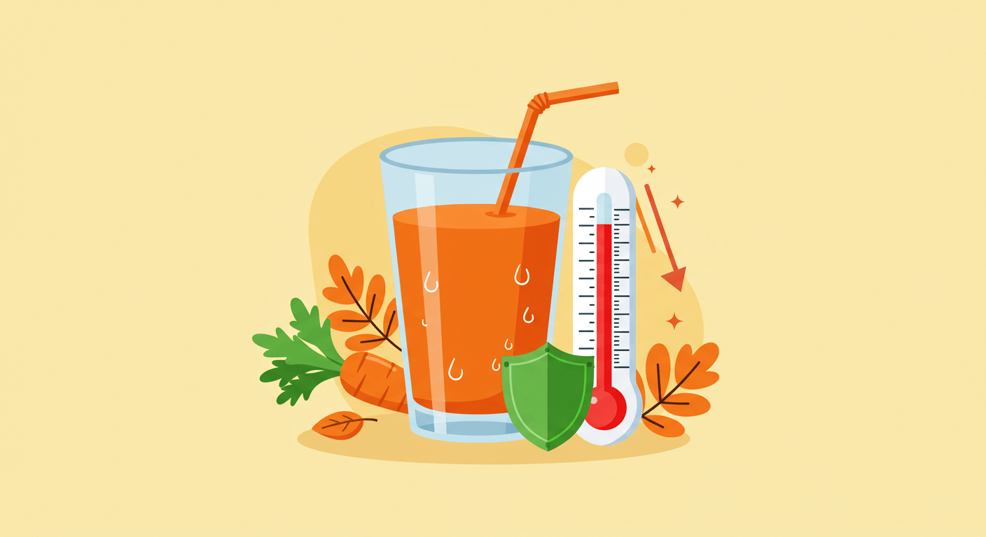 가을 보양식으로 당근 주스가 인기인 이유