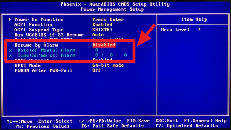 CMOS Setup