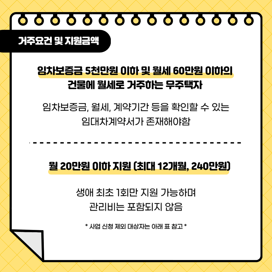 서울시청년월세지원