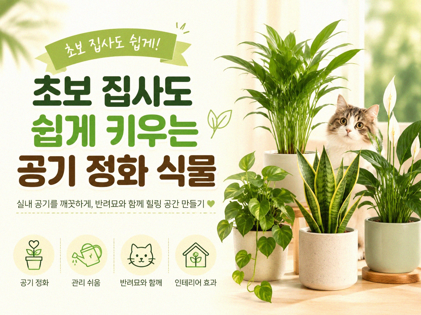 우리 집 공기, 어떤 식물이 좋아질까