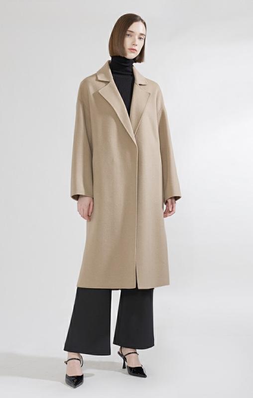 리스트 캐시미어 오픈 핸드메이드 코트 TWHCTM80150