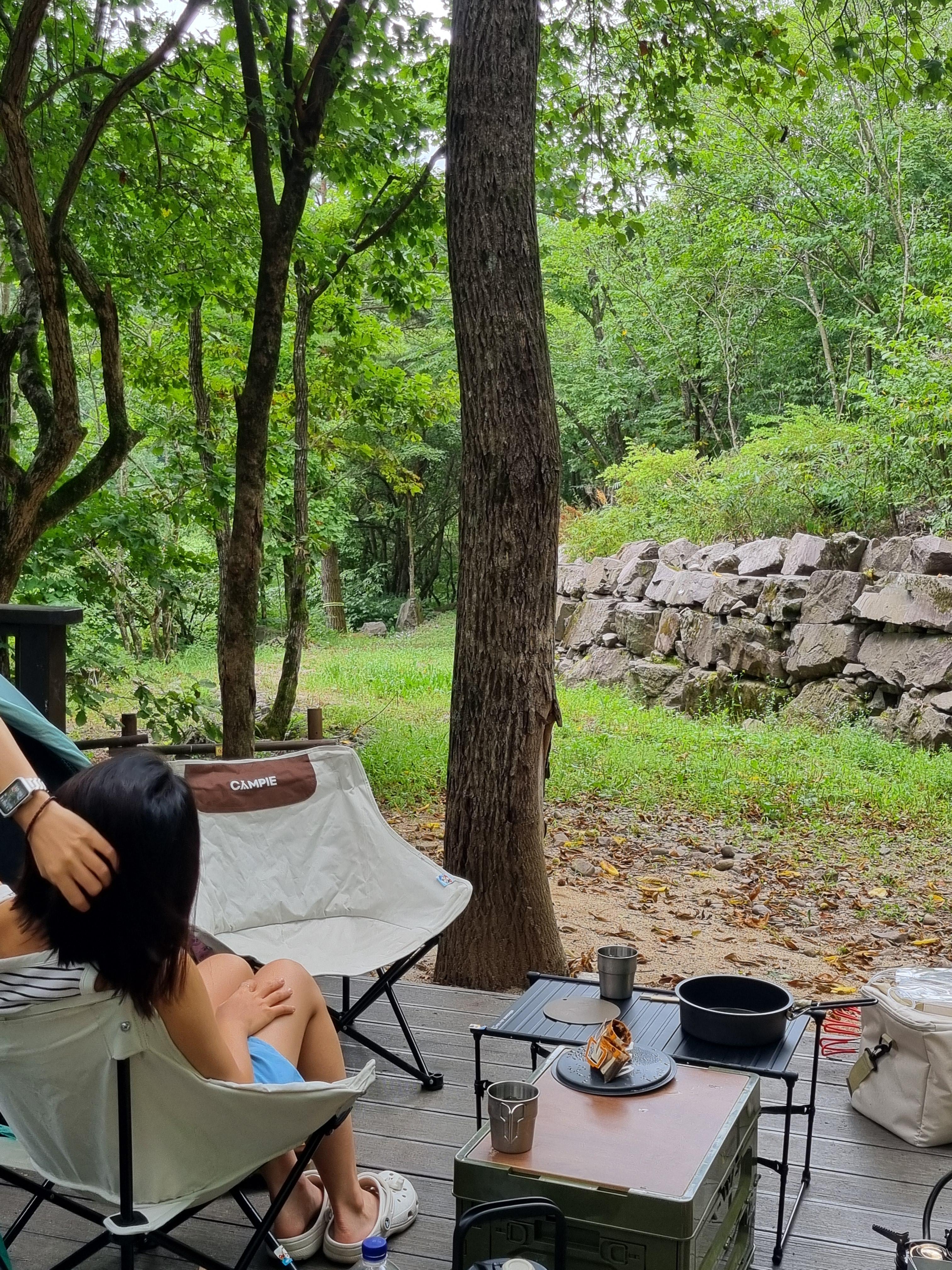 두타산자연휴양림 데크