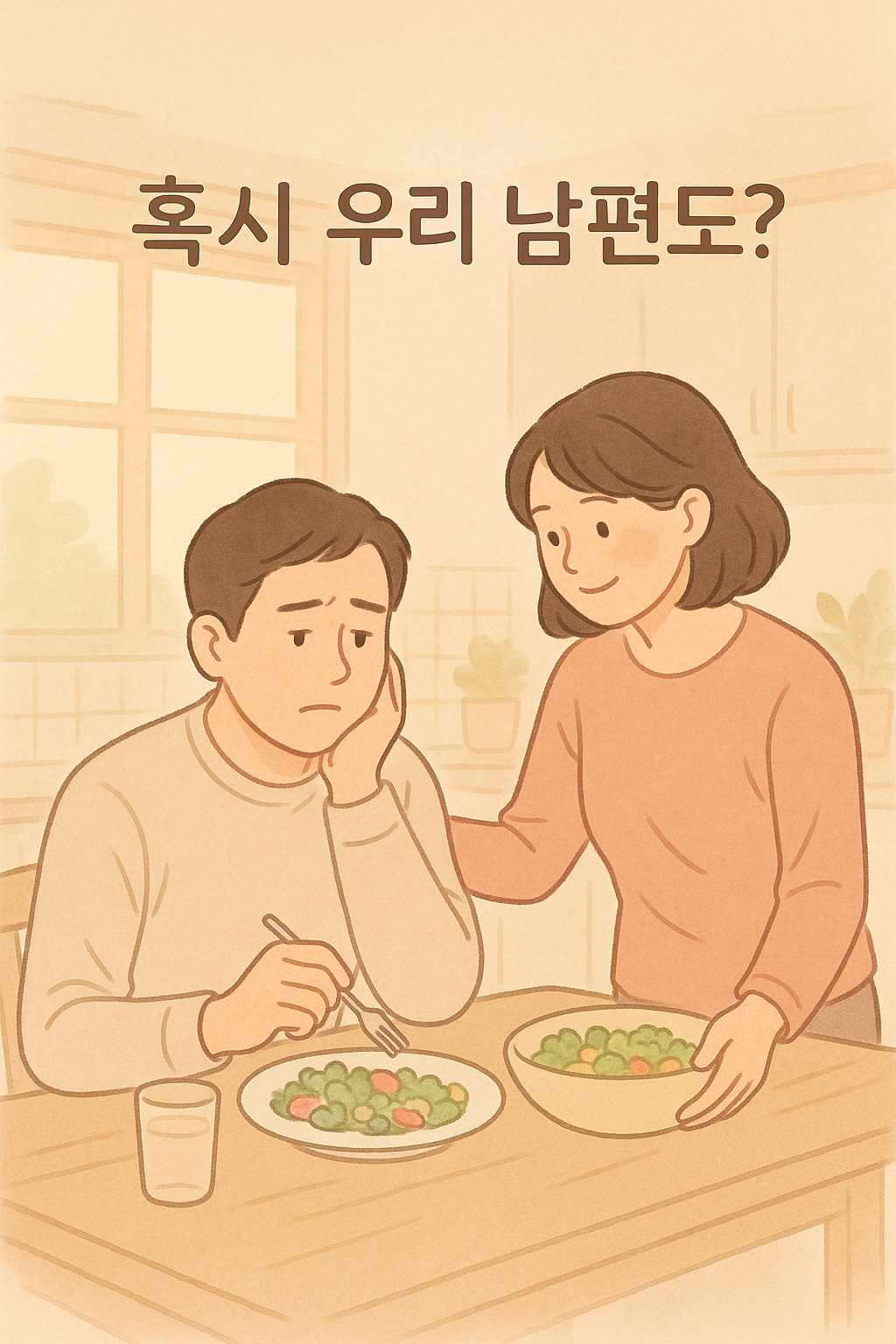 2형 당뇨 초기증상 인포그래픽 – 물 많이 마심, 소변 증가, 체중 감소, 피로, 시야 흐림, 상처 회복 지연, 피부 가려움, 우울감 등 당뇨병의 대표 증상 일러스트 정리