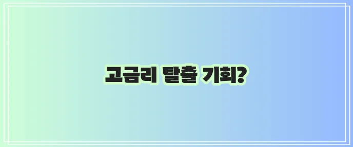 햇살론15로 저금리 대출 전환하는 방법 꼭 확인하세요