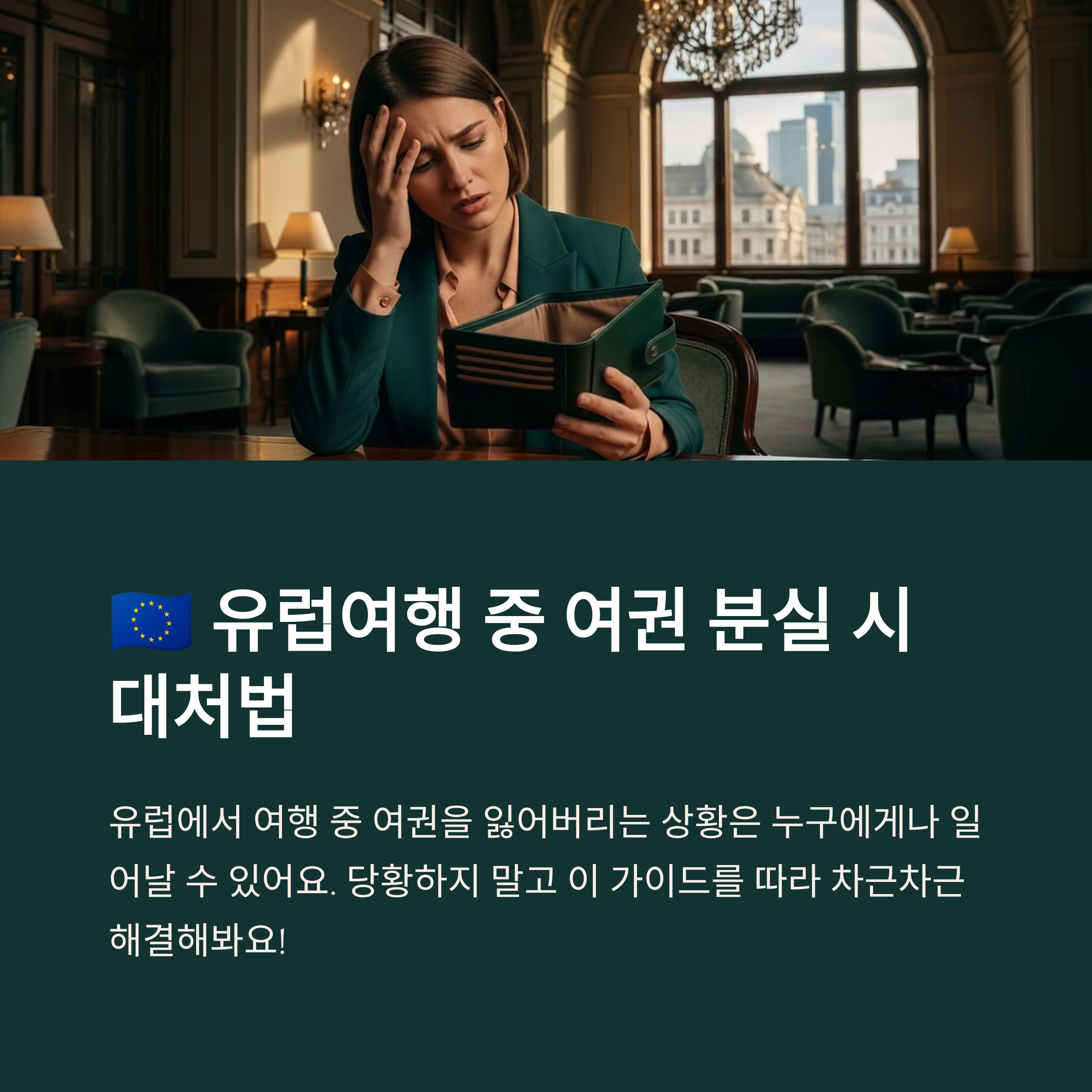유럽여행 중 여권 분실 시 대처법