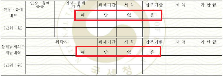국세 완납증명서 발급하기