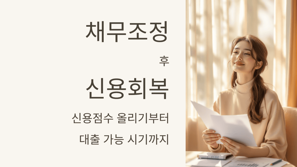 채무조정 후 신용회복