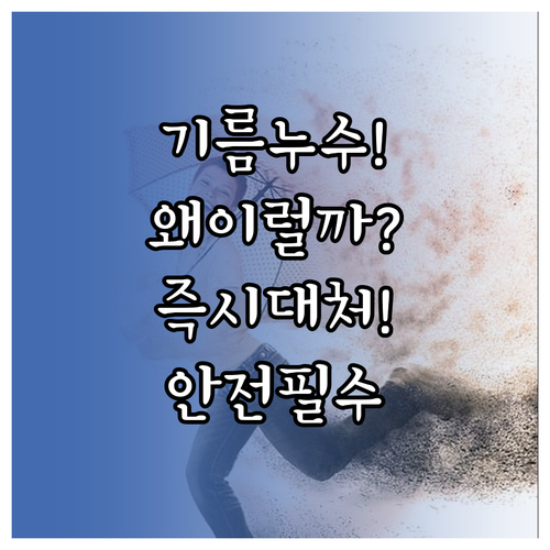 차량 밑 기름 새는 이유와 단계별 대..