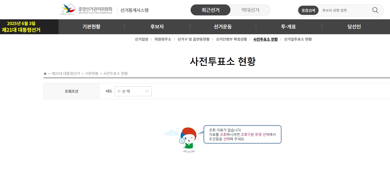 사전투표소-현황
